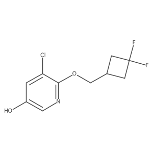 5-Chloro-6-((3,3-difluorocyclobutyl)methoxy)pyridin-3-OL Structure