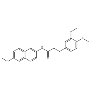 3-(3,4-dimethoxyphenyl)-N-(7-methoxy-3-quinolyl)propanamide Structure