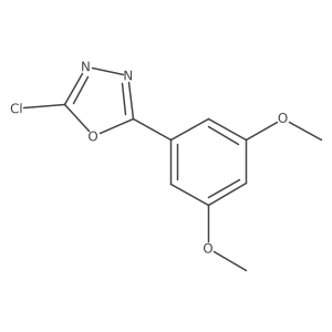 2-Chloro-5-(3,5-dimethoxyphenyl)-1,3,4-oxadiazole Structure