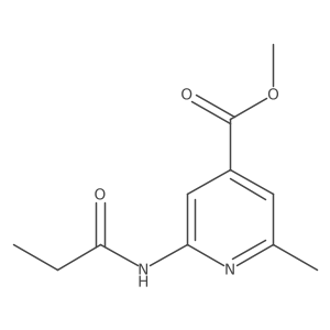 Methyl 2-methyl-6-propionamidoisonicotinate Structure