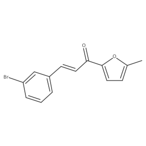 (2E)-3-(3-Bromophenyl)-1-(5-methylfuran-2-yl)prop-2-en-1-one结构式