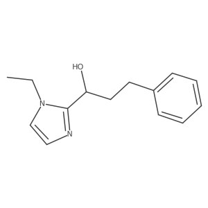 1-(1-ethyl-1H-imidazol-2-yl)-3-phenylpropan-1-ol结构式