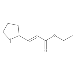 ethyl (2E)-3-(pyrrolidin-2-yl)prop-2-enoate Structure