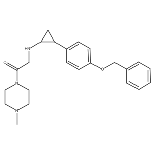 2-((2-(4-(Benzyloxy)phenyl)cyclopropyl)amino)-1-(4-methylpiperazin-1-yl)ethan-1-one结构式