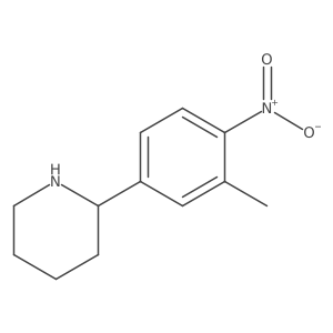 2-(3-Methyl-4-nitrophenyl)piperidine结构式