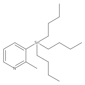 2-Methyl-3-tributylstannanyl-pyridine Structure