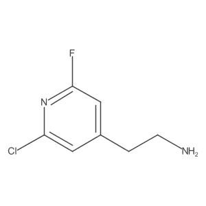 2-(2-Chloro-6-fluoropyridin-4-YL)ethanamine结构式