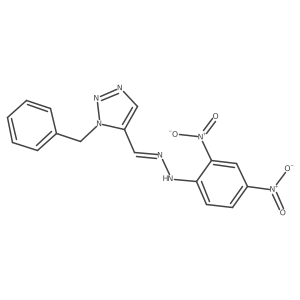 1-(Phenylmethyl)-1H-1,2,3-triazole-5-carboxaldehyde 2-(2,4-dinitrophenyl)hydrazone Structure