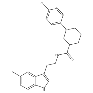 1-(6-chloropyridazin-3-yl)-N-[2-(5-fluoro-1H-indol-3-yl)ethyl]piperidine-3-carboxamide Structure