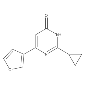 2-Cyclopropyl-6-(furan-3-yl)pyrimidin-4-ol Structure
