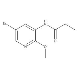 N-(5-bromo-2-methoxypyridin-3-yl)propionamide Structure