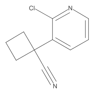 1-(2-Chloro-3-pyridinyl)cyclobutanecarbonitrile Structure