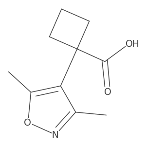 1-(Dimethyl-1,2-oxazol-4-yl)cyclobutane-1-carboxylic acid Structure