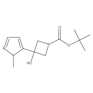 Tert-butyl 3-hydroxy-3-(1-methyl-1h-pyrazol-5-yl)azetidine-1-carboxylate Structure