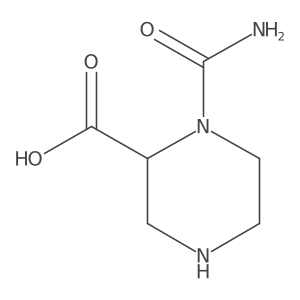 1-Carbamoylpiperazine-2-carboxylic acid Structure