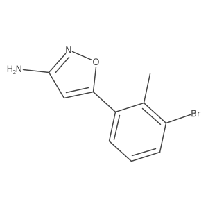 5-(3-Bromo-2-methylphenyl)-1,2-oxazol-3-amine结构式