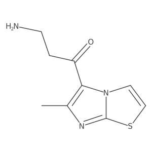 3-Amino-1-{6-methylimidazo[2,1-b][1,3]thiazol-5-yl}propan-1-one Structure