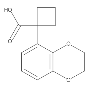 1-(2,3-Dihydro-1,4-benzodioxin-5-yl)cyclobutane-1-carboxylic acid Structure