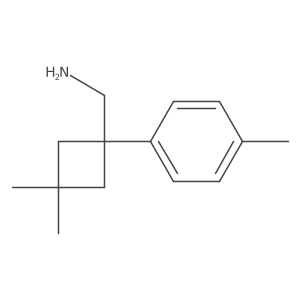 (3,3-Dimethyl-1-(p-tolyl)cyclobutyl)methanamine Structure