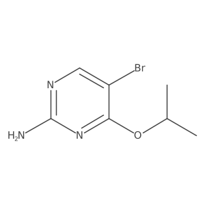 5-Bromo-4-isopropoxypyrimidin-2-amine结构式