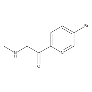 1-(5-Bromopyridin-2-yl)-2-(methylamino)ethan-1-one Structure