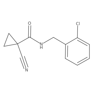 N-[(2-chlorophenyl)methyl]-1-cyanocyclopropane-1-carboxamide Structure