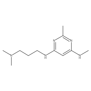 N4-(3-(dimethylamino)propyl)-N6,2-dimethylpyrimidine-4,6-diamine Structure