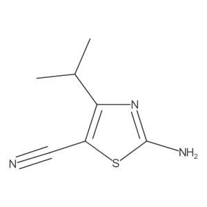 2-Amino-4-isopropylthiazole-5-carbonitrile Structure