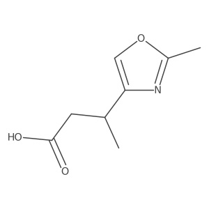 3-(2-Methyloxazol-4-yl)butanoic acid Structure