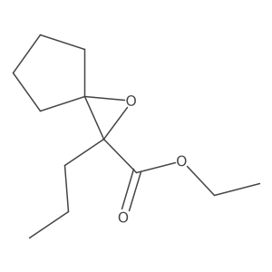 Ethyl 2-propyl-1-oxaspiro[2.4]heptane-2-carboxylate结构式