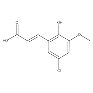 3-(5-Chloro-2-hydroxy-3-methoxyphenyl)prop-2-enoic acid Structure
