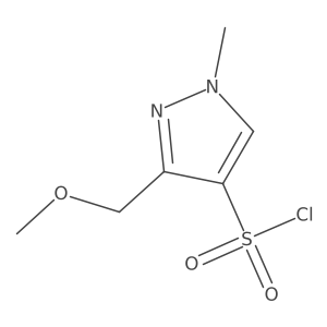 3-(methoxymethyl)-1-methyl-1H-pyrazole-4-sulfonyl chloride Structure