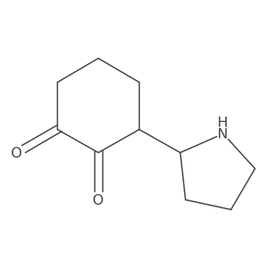 3-(Pyrrolidin-2-yl)cyclohexane-1,2-dione结构式