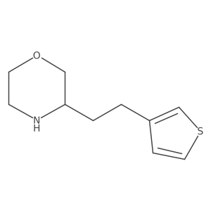 3-[2-(Thiophen-3-yl)ethyl]morpholine结构式