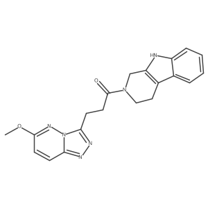 3-(6-methoxy[1,2,4]triazolo[4,3-b]pyridazin-3-yl)-1-(1,3,4,9-tetrahydro-2H-beta-carbolin-2-yl)propan-1-one Structure