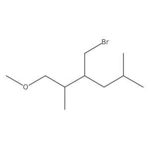 3-(Bromomethyl)-1-methoxy-2,5-dimethylhexane Structure