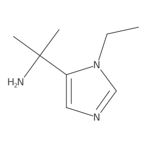 2-(1-ethyl-1H-imidazol-5-yl)propan-2-amine结构式