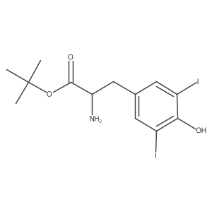 tert-butyl 3,5-diiodo-L-tyrosinate结构式