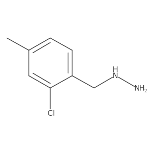 [(2-Chloro-4-methylphenyl)methyl]hydrazine结构式