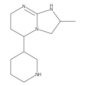 3-{2-methyl-2H,3H,5H,6H,7H,8H-imidazo[1,2-a]pyrimidin-5-yl}piperidine结构式