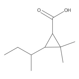 3-(Butan-2-yl)-2,2-dimethylcyclopropane-1-carboxylic acid Structure