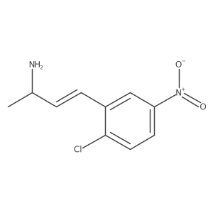 4-(2-Chloro-5-nitrophenyl)but-3-en-2-amine结构式
