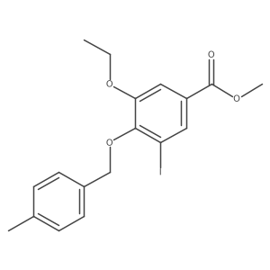 Methyl 3-ethoxy-5-iodo-4-((4-methylbenzyl)oxy)benzoate Structure