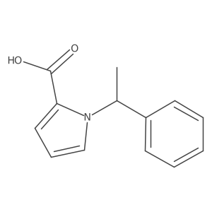 (S)-1-(1-Phenylethyl)-1H-pyrrole-2-carboxylic acid结构式