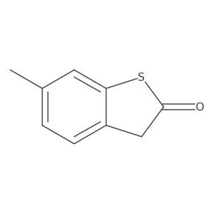 6-methyl-3H-1-benzothiophen-2-one结构式