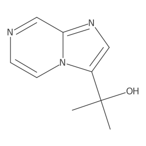 2-{Imidazo[1,2-a]pyrazin-3-yl}propan-2-ol结构式
