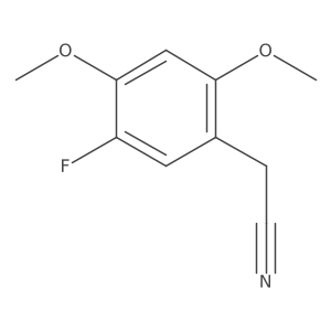 2-(5-fluoro-2,4-dimethoxy-phenyl)acetonitrile结构式