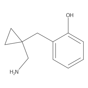 2-{[1-(Aminomethyl)cyclopropyl]methyl}phenol Structure