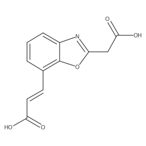 2-(Carboxymethyl)benzo[d]oxazole-7-acrylic acid Structure