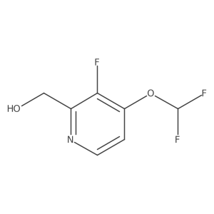 4-Difluoromethoxy-3-fluoropyridine-2-methanol结构式